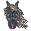 Tribal hest design til ryttere,