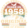 Regalo di compleanno vintage vintage originale del 1958