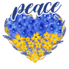 Ukraine Heart with Peace Love