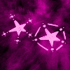 2 ÉTOILES VIOLETTES