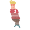 Rainbow Striped Italy Runner