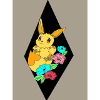 Cute beast with some flowers