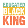 Educated Black King T-Shirt Black Pride
