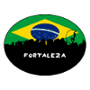 Fortaleza-Brasilien-Flaggen-Skyline-Schattenbild-Reise