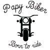 papy biker T-shirt papou