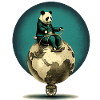 Panda controls the globe