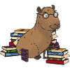 Capybara with glasses