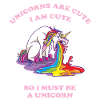 kotzendes Einhorn mit Regenbogen