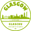 Glasgow Skyline Grünes Rundlogo