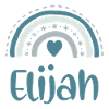 Elijah Name Rainbow