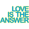 LOVE is the ANSWER 03hellblauKgelb