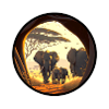 Eléphants dans le Serengeti