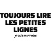 Toujours Lire Les Petites Lignes, Je Suis Marraine