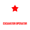 Schwermaschinenführer und Bagerfahrer Design