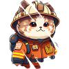 Cat fireman