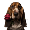 Basset Hound Saint-Valentin