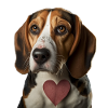 American Foxhound Valentine's Day