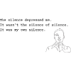 Sylvia Plath - Silence