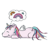 Dreaming unicorn