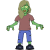 Fille zombie