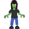 Zombie Girl with Brown Hair