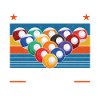 Billiards Pool Player Ball Retro