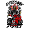 Awesome since 1961, biker's birthday