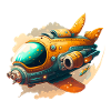 Cute spaceship