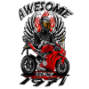 Awesome since 1971, biker's birthday
