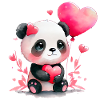 Panda Bear Cadeau de Saint-Valentin