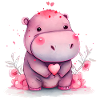 Hippo Cadeau de Saint-Valentin