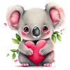Koala Cadeau de Saint-Valentin