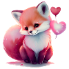 Cadeau de Saint-Valentin Fox