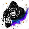 Gorilla Nebula | AI Art | AI generated Art