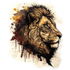 Painting Lion