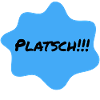 Platsch Blau Farbklecks