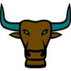 Stier Maskottchen Logo