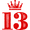 13 Number crown