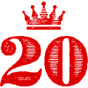 20 Zahl Krone