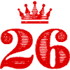 26 Number crown