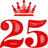 25 Zahl Krone