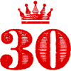 30 Number crown