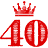 40 Zahl Krone