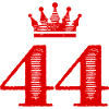 44 Zahl Krone