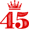 45 Number crown
