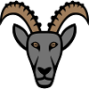 Steinbock Maskottchen Logo