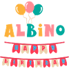 Albino happy birthday t-shirt
