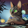 Katze mit Geld