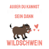 Tierliebhaber Waldbewohner Geschenk Wildschwein
