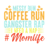 Messy bun coffee run